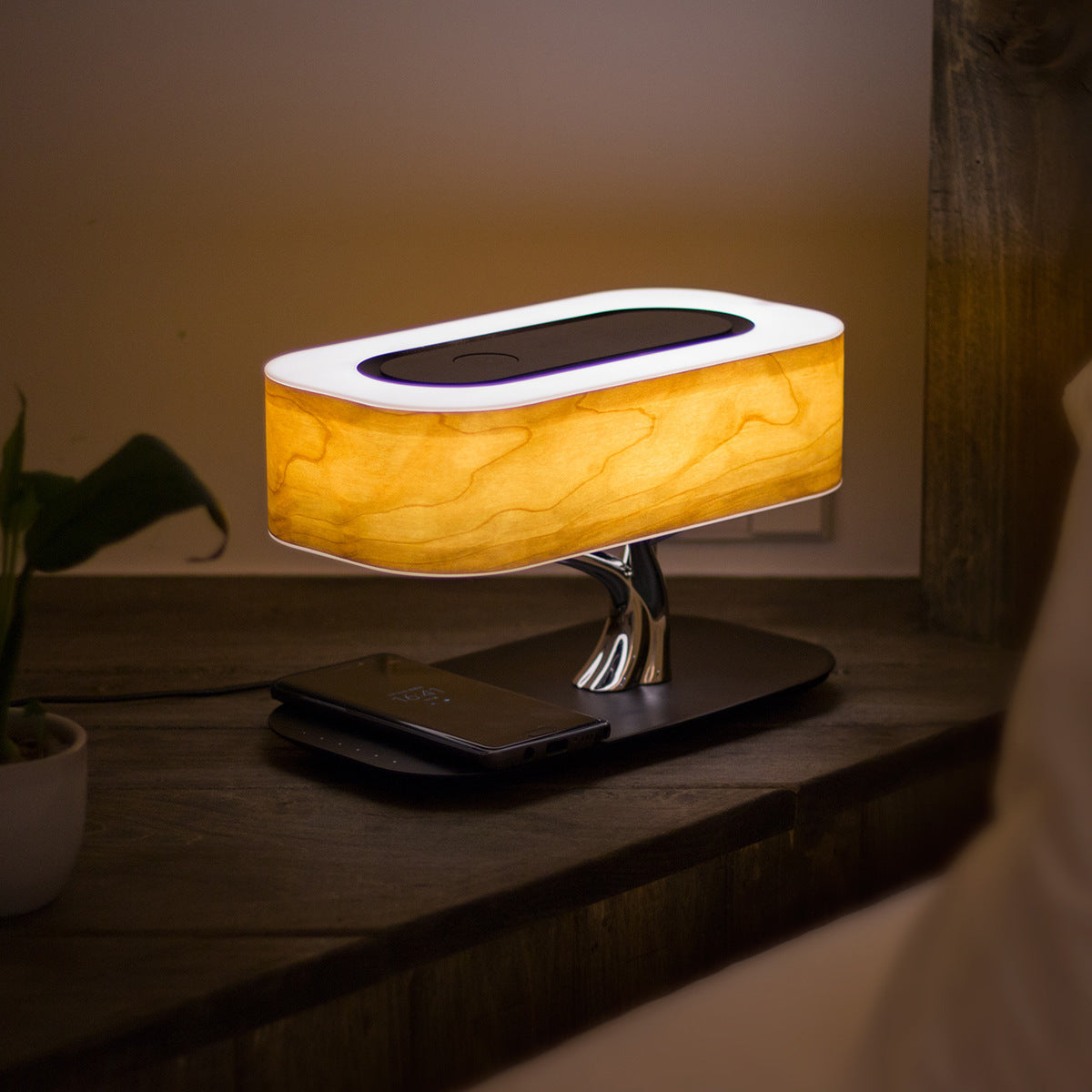 Creative Tree Light Table Lamp Bluetooth-Compatiable Music Speaker Bedside Light Dimmable Phone Wireless Charging Desk Lights Creative Tree Light Table Lamp Bluetooth-Compatiable Music Speaker Bedside Light Dimmable Phone Wireless Charging Desk Lights